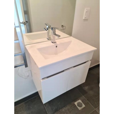 Wall Hung Vanity Con Series 600mm White